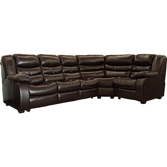 Угловой диван «Манчестер 1» (3mL/R901R/L), Материал: натуральная кожа, Группа ткани: 140 группа