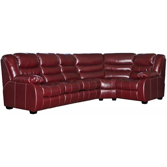 Угловой диван «Манчестер 1» (3mL/R901R/L), Материал: натуральная кожа, Группа ткани: 140 группа