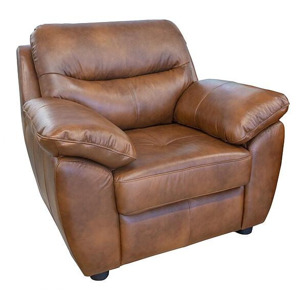 Кресло «Плаза» (12), Материал: натуральная кожа, Группа ткани: 120 группа