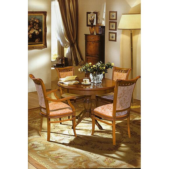 Стол обеденный «Верди» П4.487.4.04 (П317.04), Материал: массив дуба, Цвет: Дуб рустикаль с патинированием