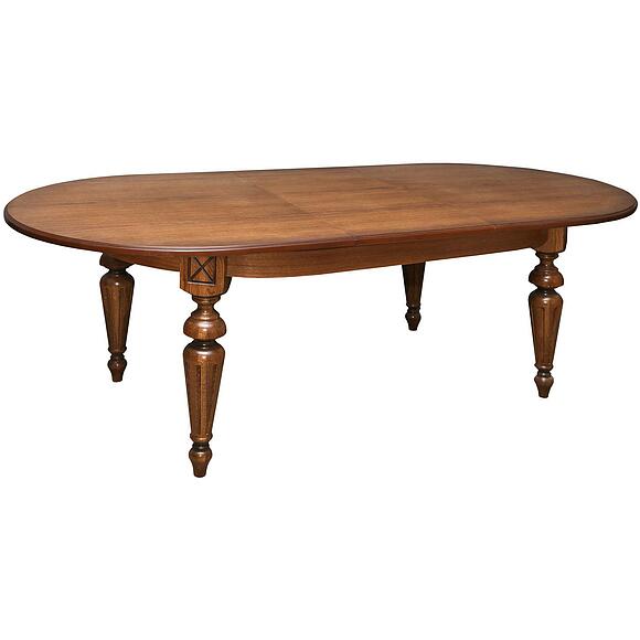 Стол «Верди» П4.487.4.11 (394.01), Материал: массив дуба, Цвет: Дуб рустикаль с патинированием