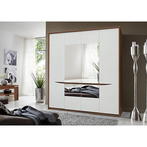 Шкаф для одежды «Монако» П6.528.1.01-01 (П528.01), Материал: МДФ+ПВХ, Цвет: Дуб Саттер+Белый глянец