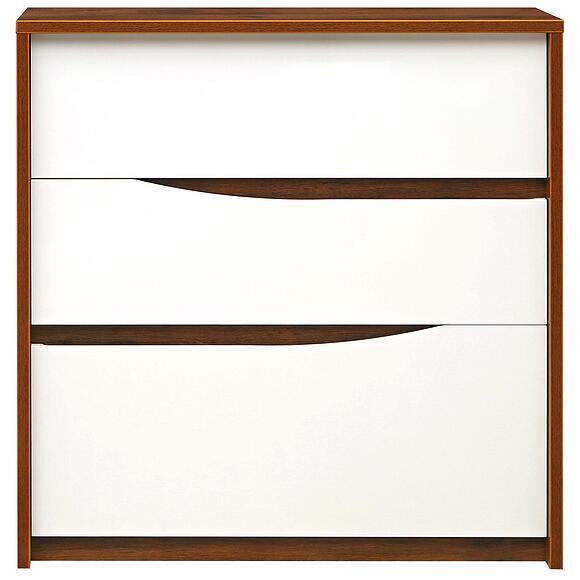 Комод «Монако» П6.528.1.10 (П528.10), Цвет: Дуб Саттер+Белый глянец