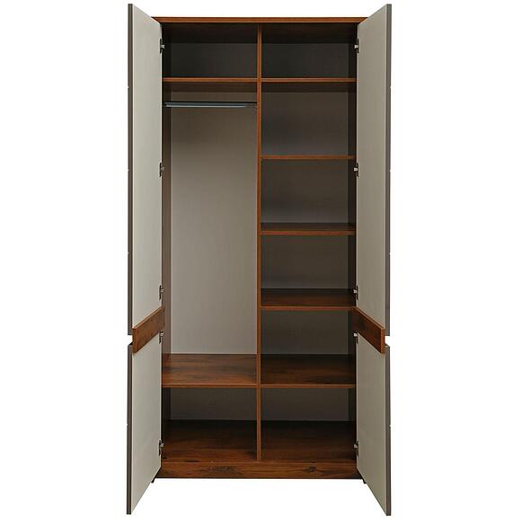 Шкаф для одежды «Монако» П6.528.1.08 (П528.08), Материал: МДФ+ПВХ, Цвет: Дуб Саттер+Серый Мокко (shkaf_monako_p528_08_grey_2.jpg) Шкаф для одежды «Монако» П6.528.1.08 (П528.08), Материал: МДФ+ПВХ, Цвет: Дуб Саттер+Серый Мокко