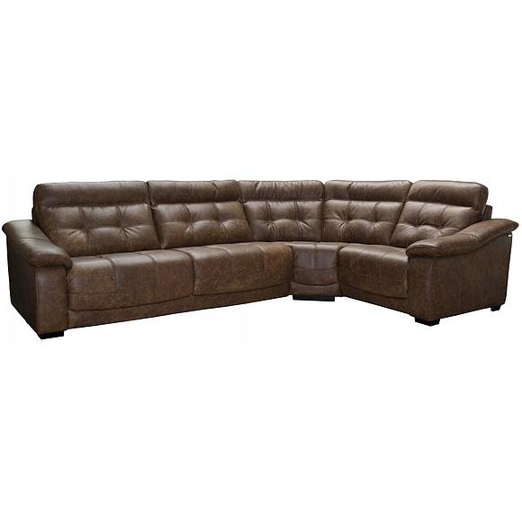 Угловой диван «Мирано» (3mL/R901R/L), Материал: натуральная кожа, Группа ткани: 140 группа