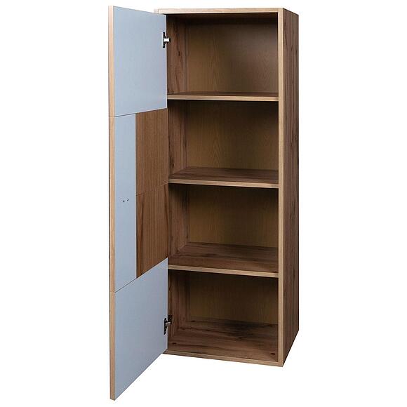 Шкаф навесной «Гелиос» П550.30, Материал: ЛДСП+МДФ, Цвет: Дуб Вотан + серый