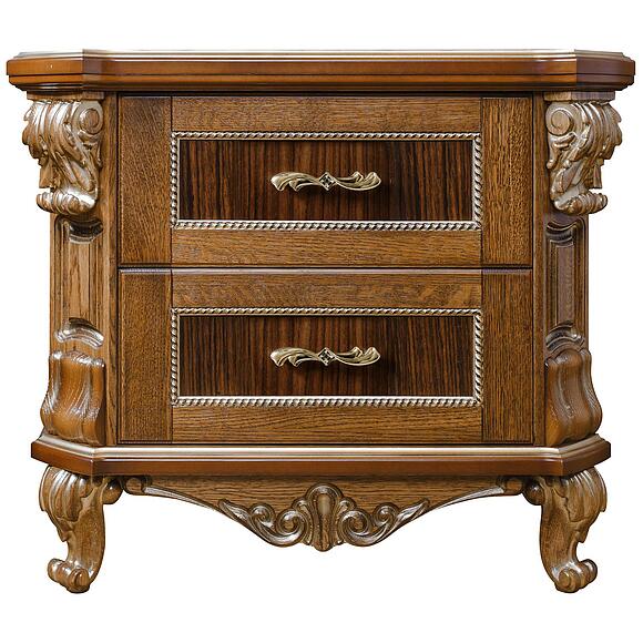 Тумба прикроватная «Альба» П4.485.1.03 (П524.03с), Цвет: Палисандр с золочением