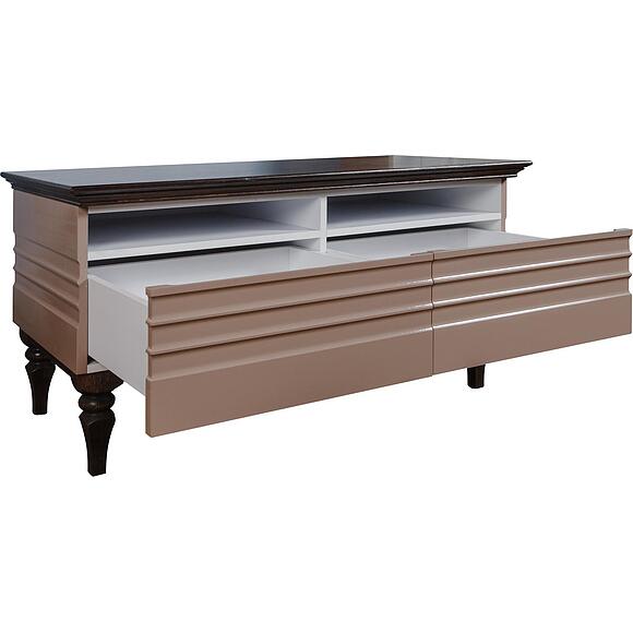 Тумба «Ирис» П529.07, Цвет: Капучино глянец + венге