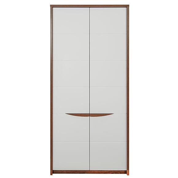 Шкаф для одежды «Монако» П6.528.3.01 (П542.01), Материал: МДФ+ПВХ, Цвет: Дуб Саттер+Белый глянец