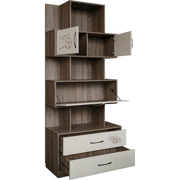 Шкаф комбинированный «Бритиш» П551.03, Материал: ЛДСП