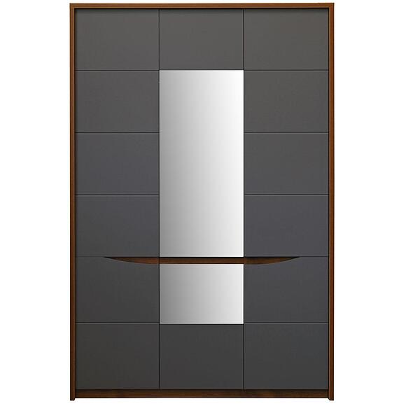 Шкаф для одежды 3д «Монако» П6.528.1.07-01 (П528.07), Материал: МДФ+ПВХ, Цвет: Дуб Саттер+Серый Мокко