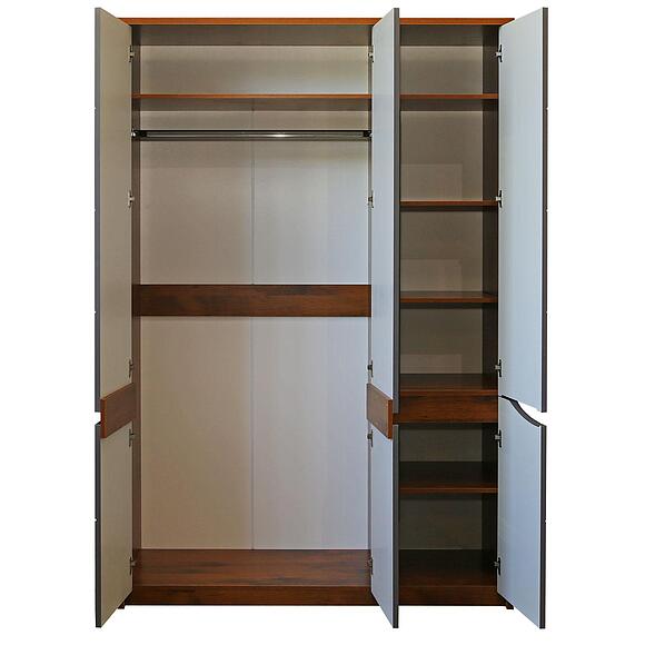 Шкаф для одежды 3д «Монако» П6.528.1.07-01 (П528.07), Материал: МДФ+ПВХ, Цвет: Дуб Саттер+Серый Мокко