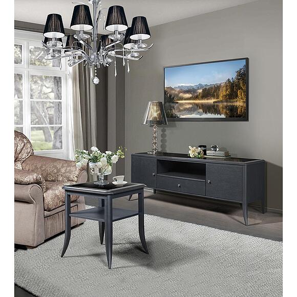 Стол журнальный «Тиффани» БМ2.681.0.64(2432), Материал: массив дуба, Цвет: Антрацит