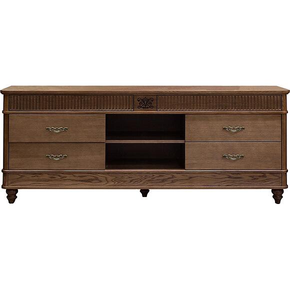 Тумба ТВ «Юстина Люкс» БМ2.690.0.76, Материал: массив дуба, Цвет: Орех