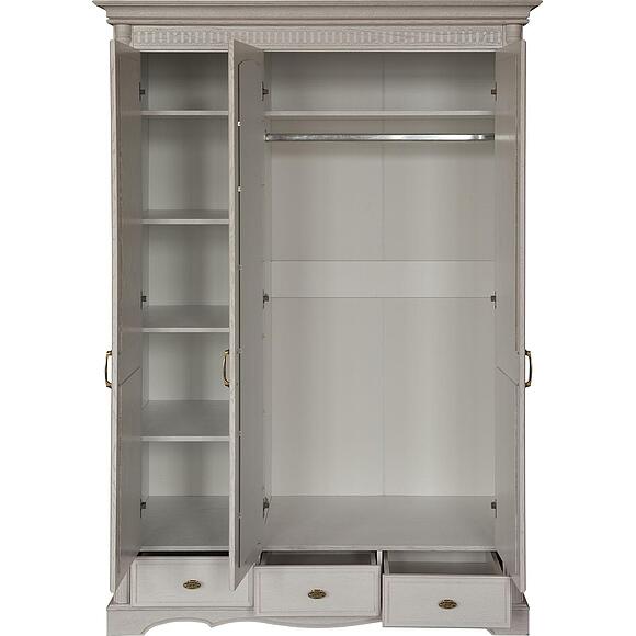 Шкаф для одежды 3д «Паола» БМ2.671.1.03-01(2165-01), Материал: массив дуба, Цвет: Розовый пепел