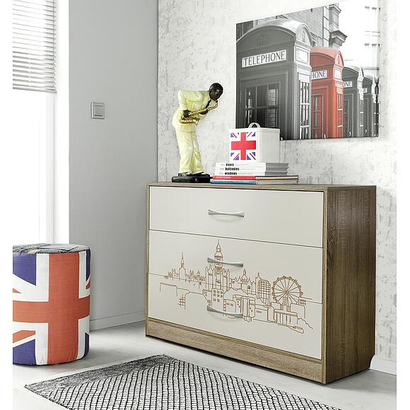 Комод «Бритиш» П551.13, Материал: ЛДСП
