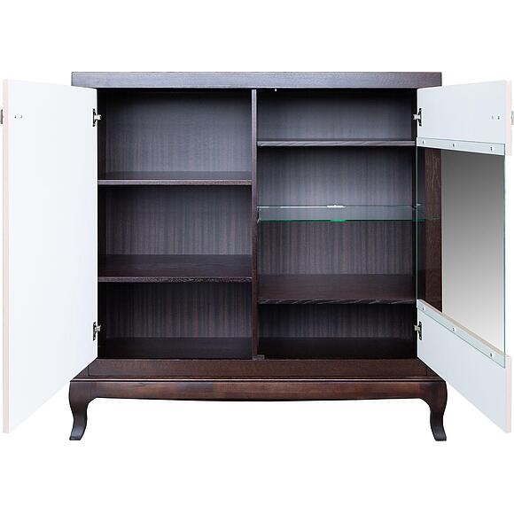 Тумба «Бергамо» П607.03-01, Цвет: капучино глянец + горячий шоколад