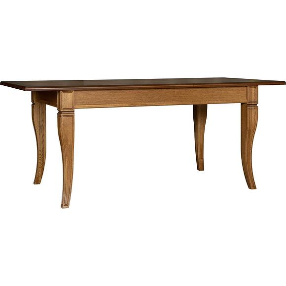 Стол обеденный «Кинг» П4.193.4.02 (П613.02), Материал: массив дуба, Цвет: Дуб рустикаль с патинированием