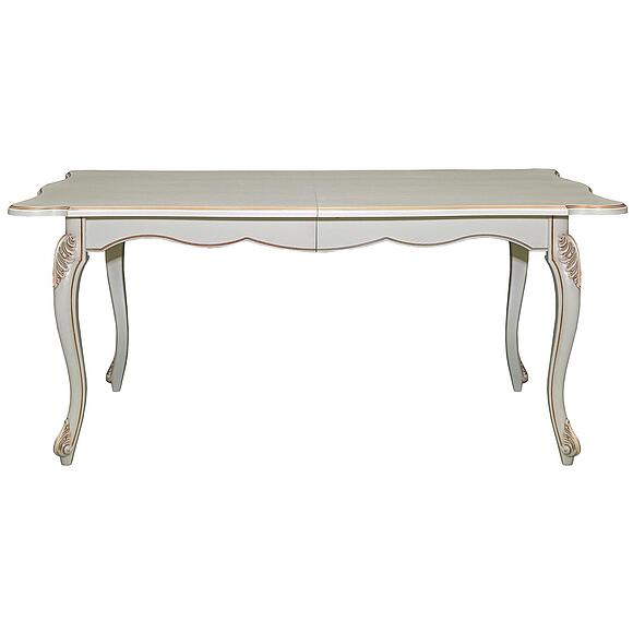 Стол обеденный «Алези» П1.350.4.09 (П353.09), Материал: массив дуба, Цвет: Слоновая кость с золочением (p353-09_ant_bronza.jpg) Стол обеденный «Алези» П1.350.4.09 (П353.09), Материал: массив дуба, Цвет: Слоновая кость с золочением