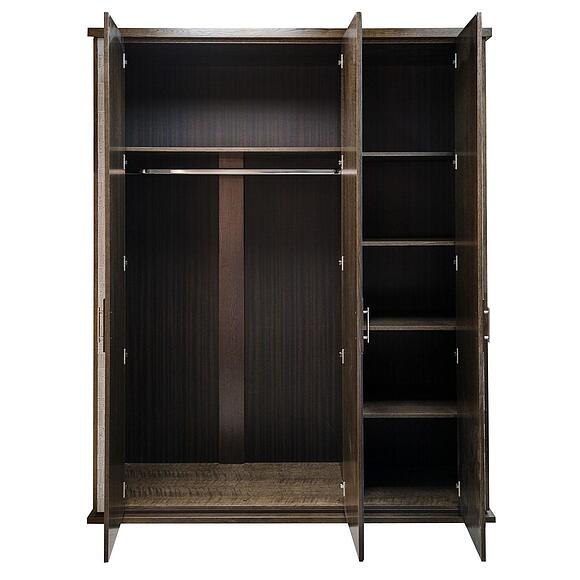 Шкаф для одежды «Тунис» П6.343.1.01-01 (П344.01), Материал: массив дуба, Цвет: Венге с серебром (shkaf_dlya_odejdy_tunis_p344_01_venge_serebro_3.jpg) Шкаф для одежды «Тунис» П6.343.1.01-01 (П344.01), Материал: массив дуба, Цвет: Венге с серебром