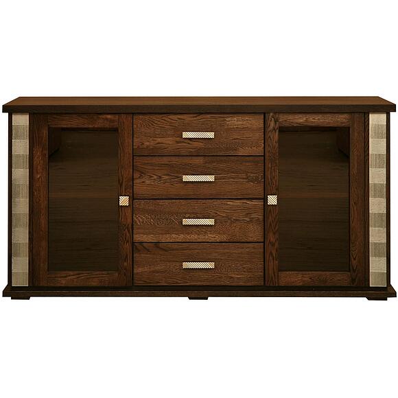 Тумба комбинированная «Тунис» П6.343.0.03 (П343.03Ш), Цвет: Венге с серебром (Venge_s_serebrom_Tumba_kombinirovannaya_Tunis_P343-03SH.jpg) Тумба комбинированная «Тунис» П6.343.0.03 (П343.03Ш), Цвет: Венге с серебром