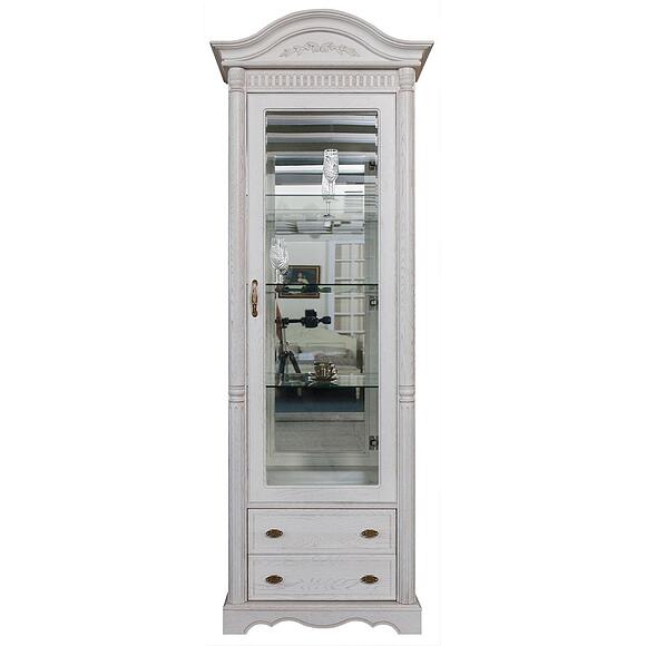 Шкаф-витрина «Паола» БМ2.671.0.05(2102), Материал: массив дуба, Цвет: Розовый пепел (Paola-2102_Shkaf-Vitrina_BM670_rozoviy_pepel_.jpg) Шкаф-витрина «Паола» БМ2.671.0.05(2102), Материал: массив дуба, Цвет: Розовый пепел