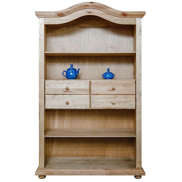 Стеллаж «Лотос» БМ2.701.1.24(2187), Материал: массив сосны, Цвет: Искусственное старение