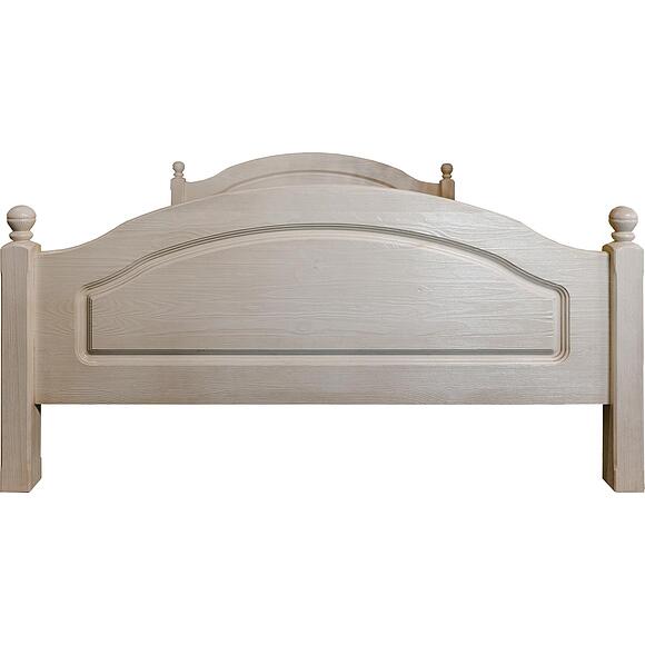 Кровать одинарная 1-09 «Лотос» БМ2.701.1.11, Материал: массив сосны, Цвет: Брашированный крем, Спальное место: 2000x900 мм, Размер: 2100х985х860