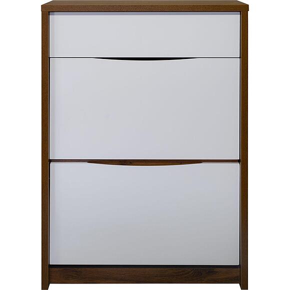 Тумба для обуви «Монако» П6.528.3.08 (П542.08), Цвет: Дуб Саттер+Белый глянец