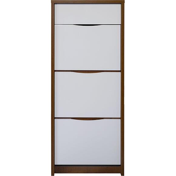 Тумба для обуви «Монако» П6.528.3.09 (П542.09), Цвет: Дуб Саттер+Белый глянец