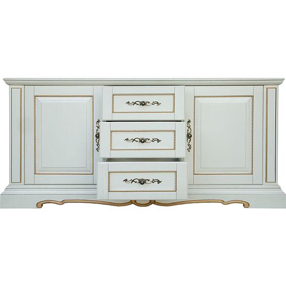 Тумба «Милана 3» П4.265.2.18(396.18), Цвет: Слоновая кость с золочением