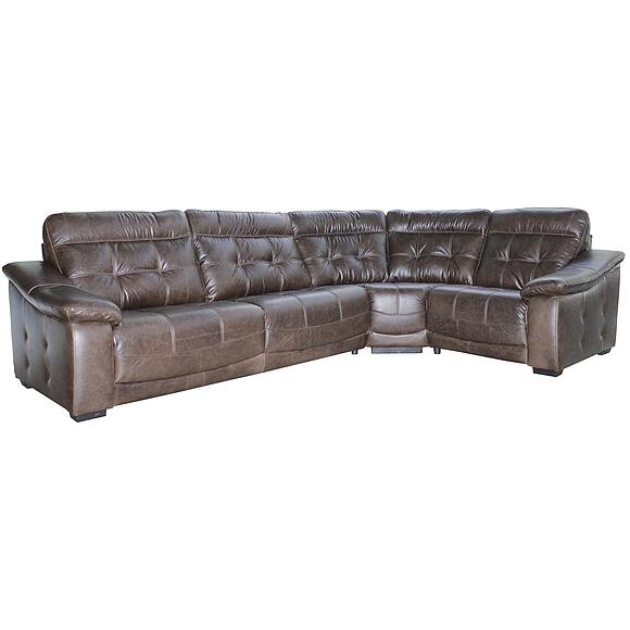 Угловой диван «Мирано» (3mL/R901R/L), Материал: натуральная кожа, Группа ткани: 150 группа