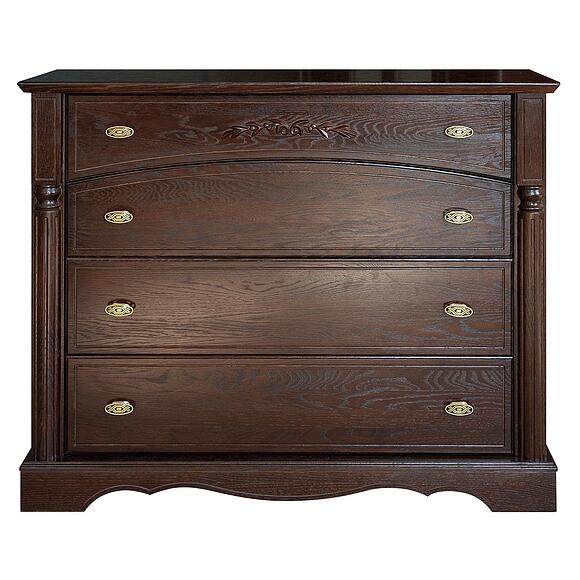 Комод «Паола» БМ2.671.1.31(2161), Материал: массив дуба, Цвет: Горячий шоколад (Paola_2161_goryachii-shokolad_2.jpg) Комод «Паола» БМ2.671.1.31(2161), Материал: массив дуба, Цвет: Горячий шоколад