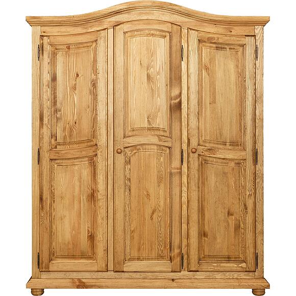 Шкаф для одежды 3д «Лотос» БМ2.701.1.03(1092), Материал: массив сосны, Цвет: Искусственное старение