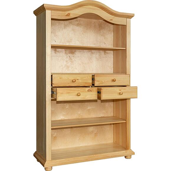 Стеллаж «Лотос» БМ2.701.1.24(2187), Материал: массив сосны, Цвет: Сосна натуральная