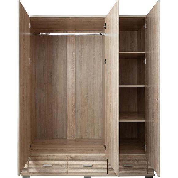 Шкаф для одежды «Гресс» П6.501.1.13-01 (П501.13), Материал: ЛДСП, Цвет: Дуб Сонома светлый