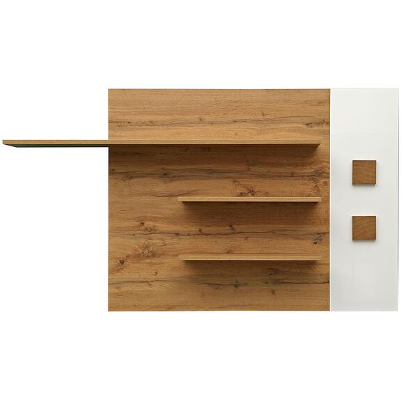 Полка «Гелиос» П550.09, Цвет: Дуб Вотан + белый