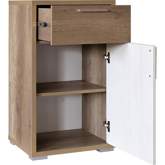 Тумба для обуви «Верес» П3.564.3.10(564.10), Материал: ЛДСП, Цвет: Дуб бордо лайт+Дуб каньон