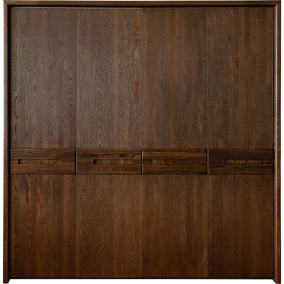 Шкаф для одежды 4д «Хедмарк» БМ2.761.1.27(2210), Материал: массив дуба, Цвет: Венге