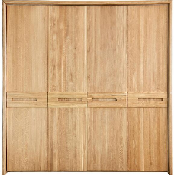 Шкаф для одежды 4д «Хедмарк» БМ2.761.1.27(2210), Материал: массив дуба, Цвет: Дуб натуральный