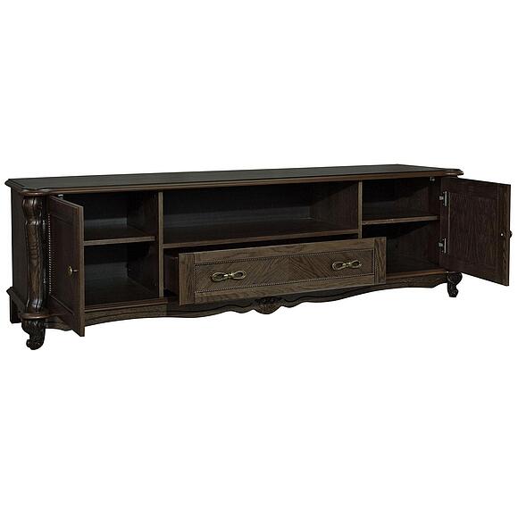 Тумба ТВ «Алези» П1.350.0.27 (П350.27), Материал: массив дуба, Цвет: Табак