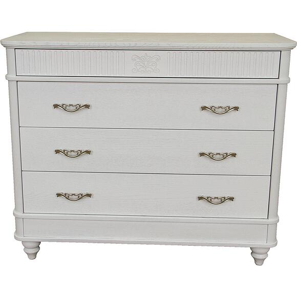 Комод «Юстина» БМ2.691.1.31(2361), Материал: массив дуба, Цвет: Молоко