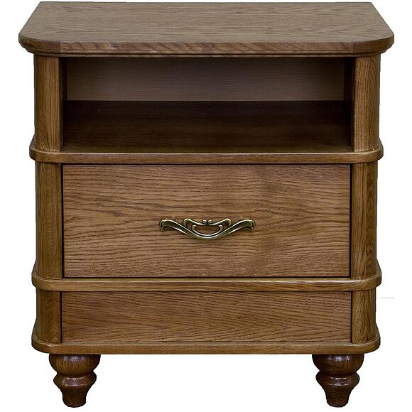 Тумба прикроватная «Юстина» БМ2.691.1.30(2363), Материал: массив дуба, Цвет: Орех