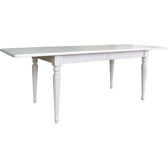 Стол обеденный «Юстина» БМ2.691.4.42(2337), Материал: массив дуба, Цвет: Молоко