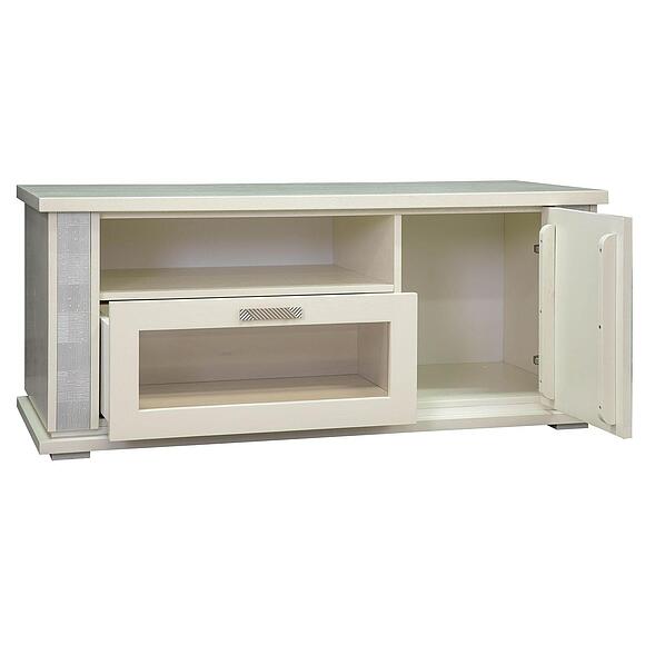 Тумба ТВ «Тунис» П6.343.0.18 (П343.18Ш), Цвет: Слоновая кость с серебром (8C3A9907.jpg) Тумба ТВ «Тунис» П6.343.0.18 (П343.18Ш), Цвет: Слоновая кость с серебром