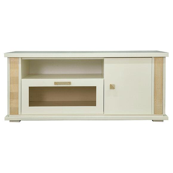 Тумба ТВ «Тунис» П6.343.0.18 (П343.18Ш), Цвет: Слоновая кость с золочением (8C3A9912.jpg) Тумба ТВ «Тунис» П6.343.0.18 (П343.18Ш), Цвет: Слоновая кость с золочением