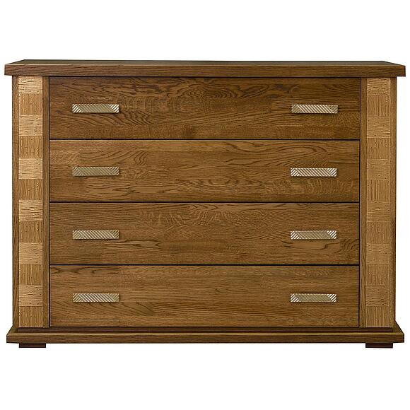 Комод «Тунис» П6.343.1.02 (П344.02), Цвет: дуб рустикаль с золочением