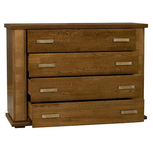 Комод «Тунис» П6.343.1.02 (П344.02), Цвет: дуб рустикаль с золочением