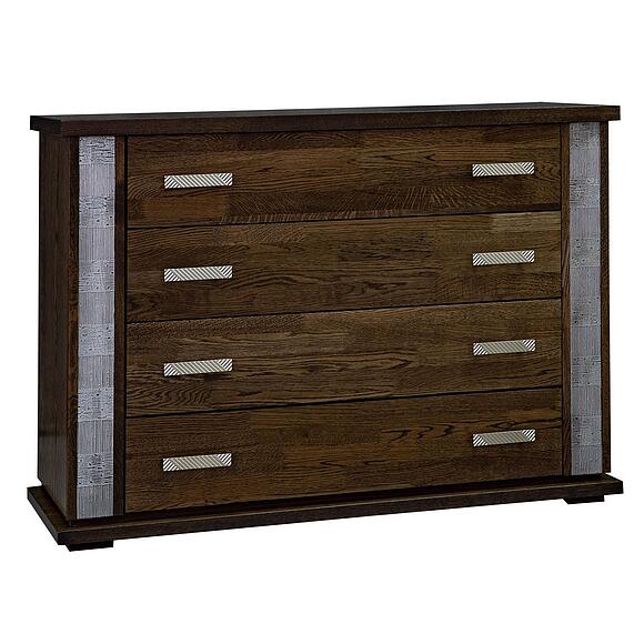 Комод «Тунис» П6.343.1.02 (П344.02), Цвет: Венге с серебром