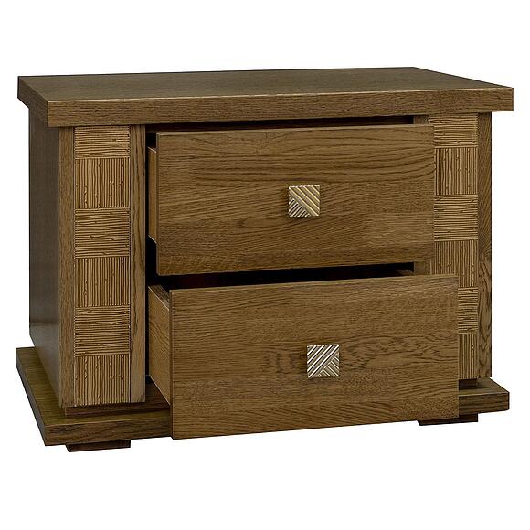 Тумба прикроватная «Тунис» П6.343.1.04 (П344.04), Цвет: дуб рустикаль с золочением